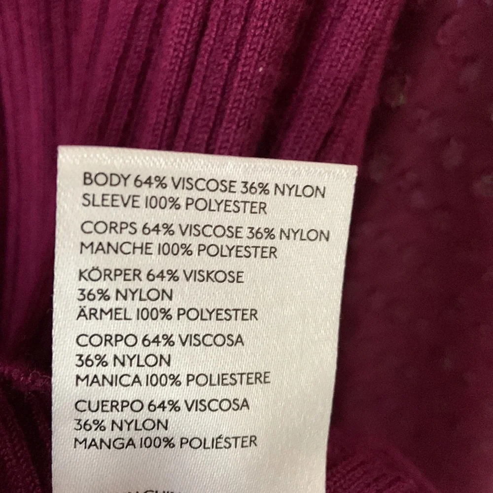 Anthropologie Elegant Purple Puff Sparkle Sleeve Women's Top - Picture 8 of 10